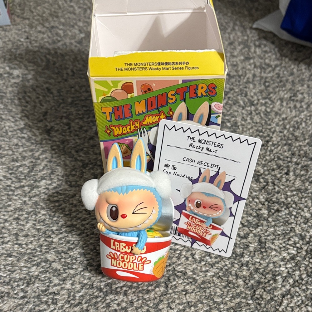 Opened but new Wacky Mart Figure - Blue and White